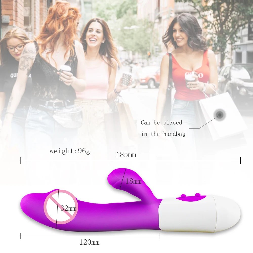 Silicone G-Spot Dildo Rabbit Vibrator
