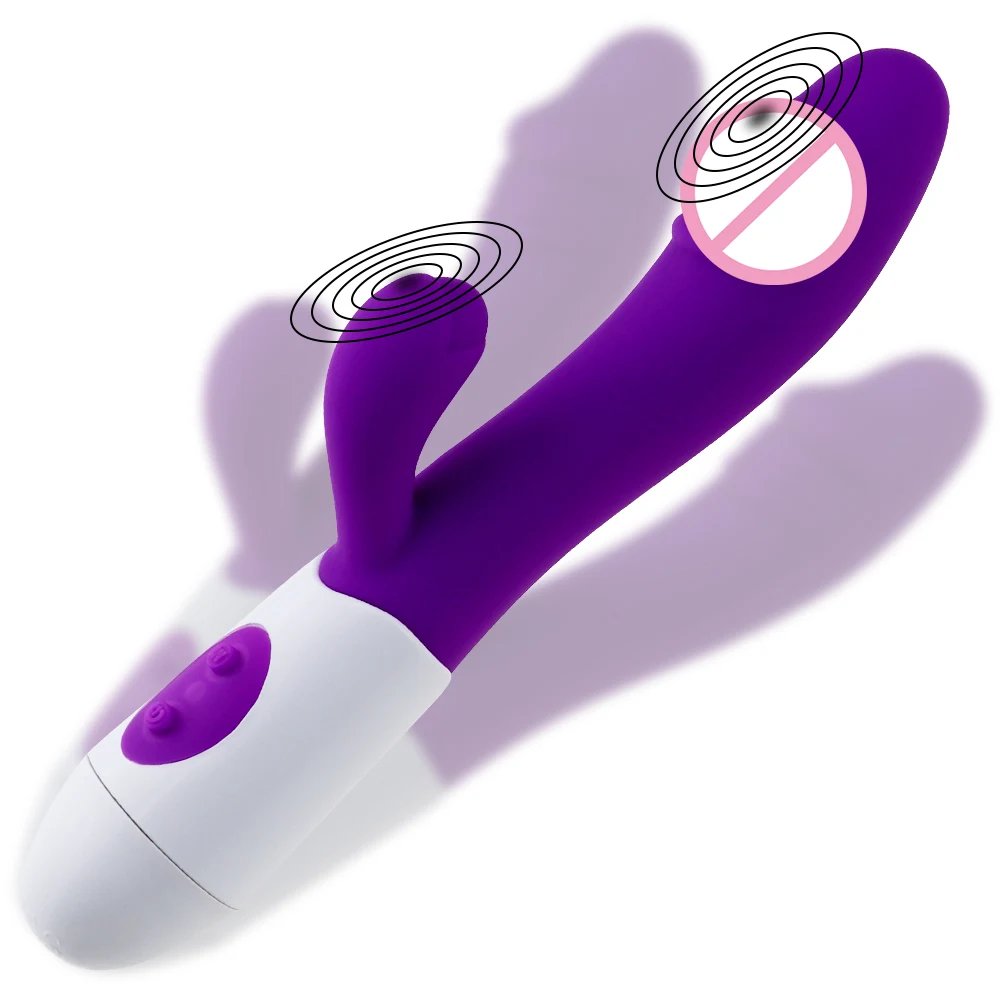 Silicone G-Spot Dildo Rabbit Vibrator