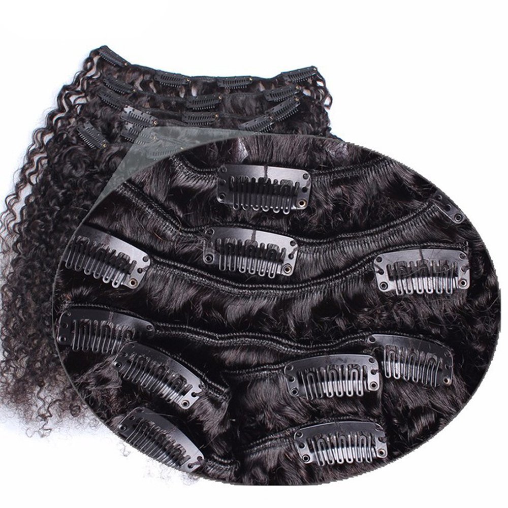 Women's Curly Clip Hair Extensions Set 7 Pcs