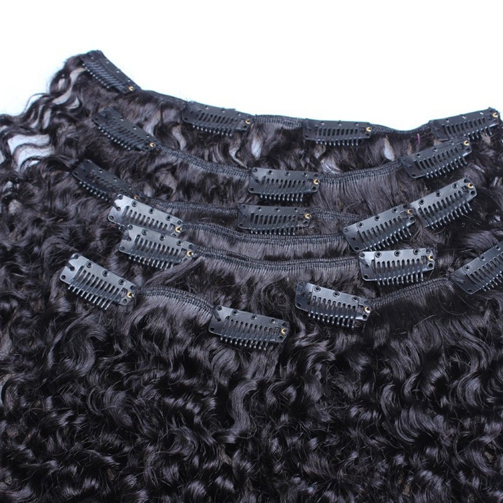 Women's Curly Clip Hair Extensions Set 7 Pcs