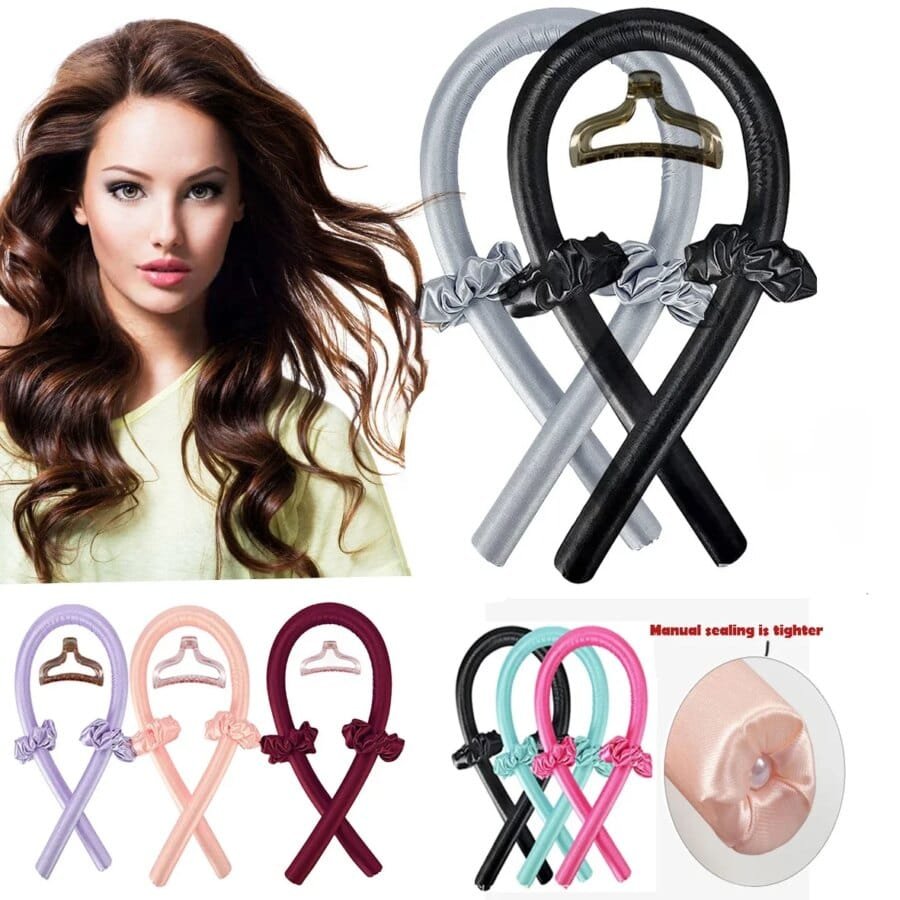 Heatless Curl Headband: Silk Headband for Soft Waves Overnight - Image 2