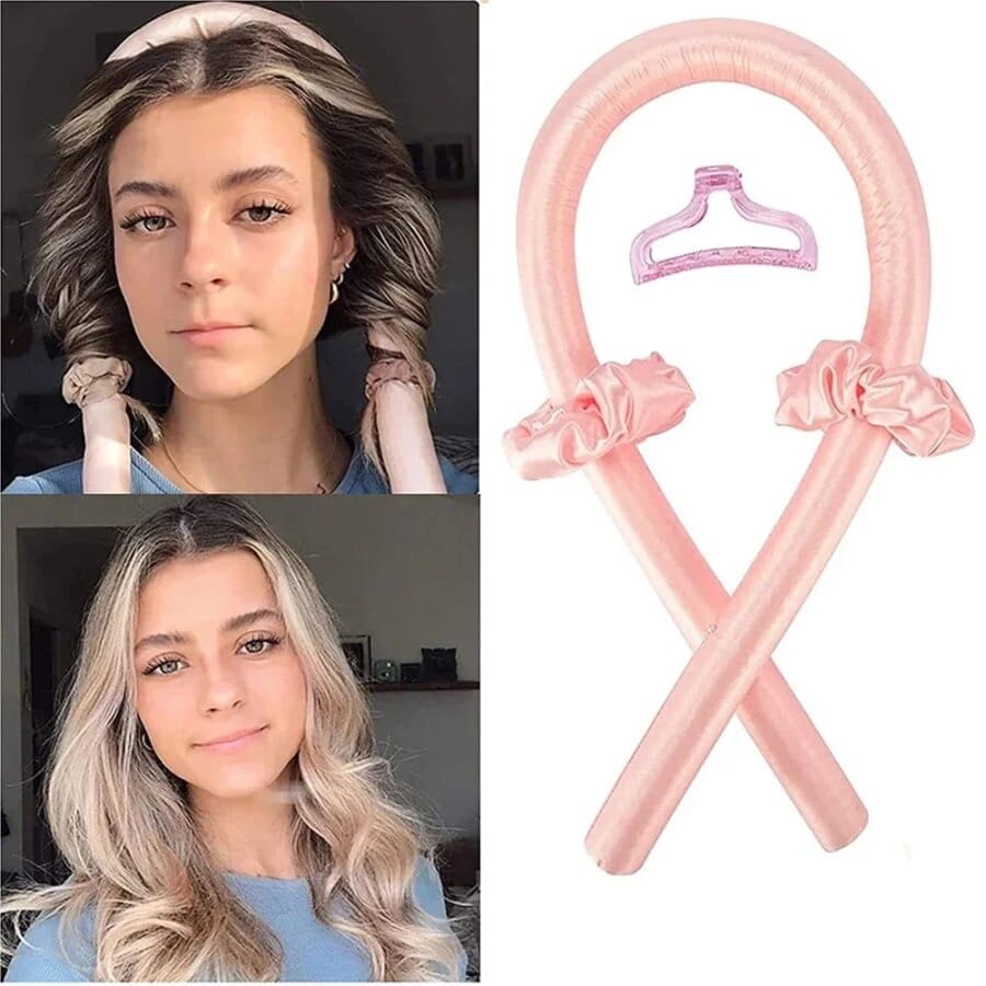 Heatless Curl Headband: Silk Headband for Soft Waves Overnight - Image 3