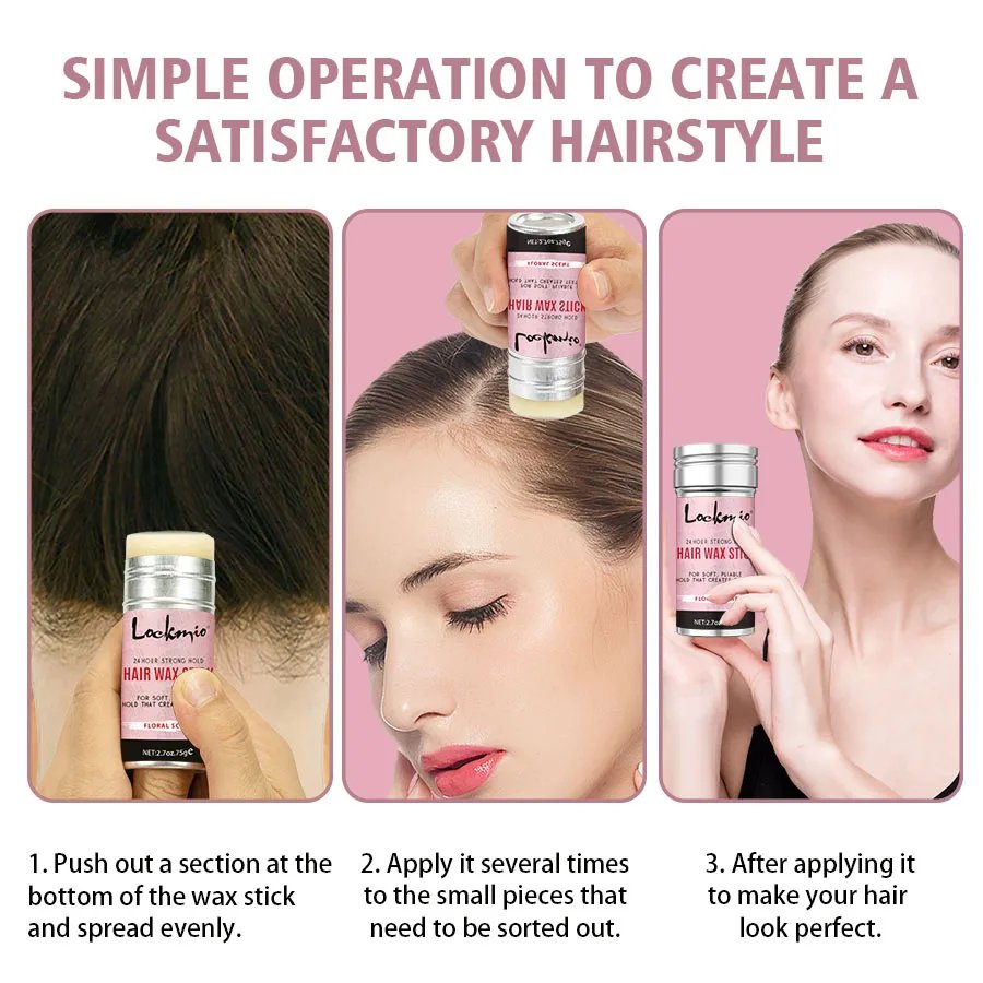 Professional Styling Wax for Women Anti-frizz Pomade Smoothing Broken Back Hair Mud Messy Hairs Control Wax Rod for Natural Wigs Professional Styling Wax for Women Anti-frizz Pomade Smoothing Broken Back Hair Mud Messy Hairs Control Wax Rod for Natural Wigs