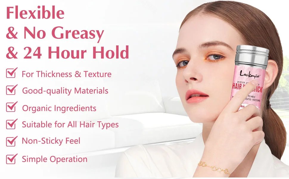 Professional Styling Wax for Women Anti-frizz Pomade Smoothing Broken Back Hair Mud Messy Hairs Control Wax Rod for Natural Wigs Professional Styling Wax for Women Anti-frizz Pomade Smoothing Broken Back Hair Mud Messy Hairs Control Wax Rod for Natural Wigs
