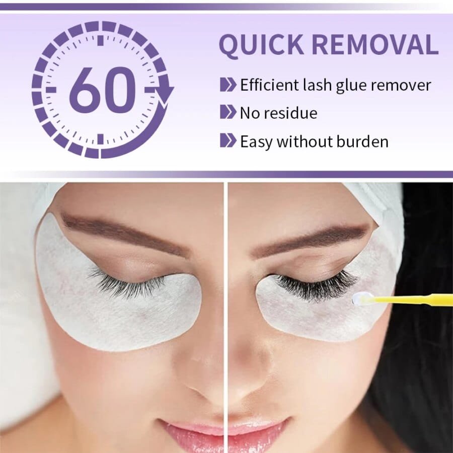 Professional Eyelash Extension Adhesive Remover: 5g Gel for Effective Glue Removal - Image 3