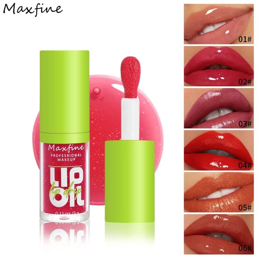 Moisturizing Lip Gloss 6 Shades – Luminous and Natural Effect with Nourishing Oils