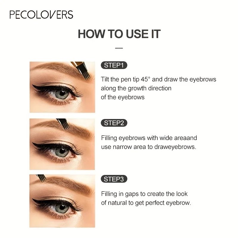 6 Colors 1pc Eyebrow Pen Waterproof 4 Split Tip Eyebrows Pen Eyebrow Tattoo Pen Waterproof Liquid Black Eyebrow Makeup Pencil 6 Colors 1pc Eyebrow Pen Waterproof 4 Split Tip Eyebrows Pen Eyebrow Tattoo Pen Waterproof Liquid Black Eyebrow Makeup Pencil