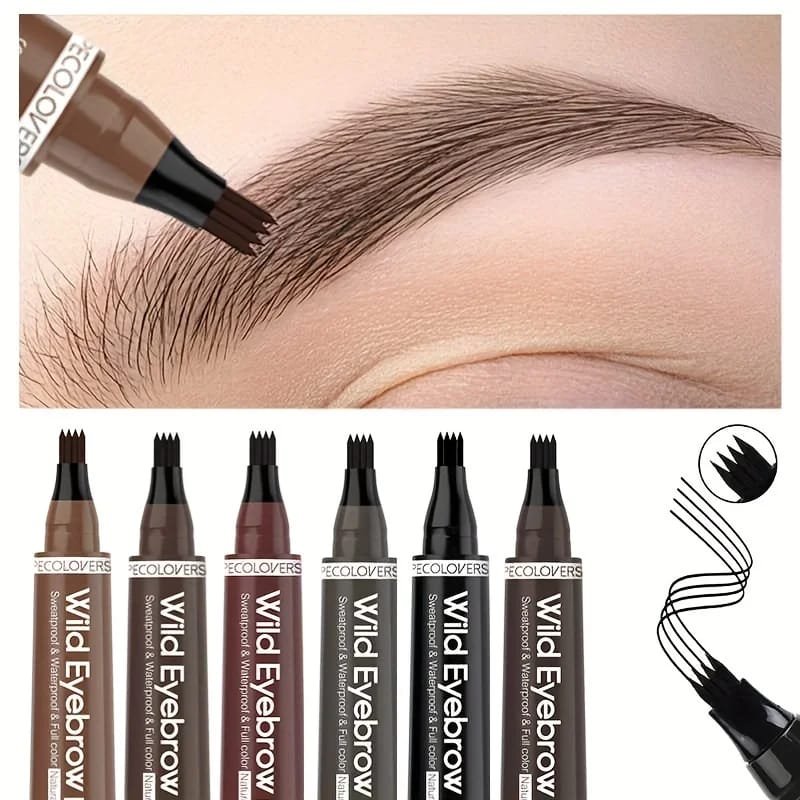 6 Colors 1pc Eyebrow Pen Waterproof 4 Split Tip Eyebrows Pen Eyebrow Tattoo Pen Waterproof Liquid Black Eyebrow Makeup Pencil 6 Colors 1pc Eyebrow Pen Waterproof 4 Split Tip Eyebrows Pen Eyebrow Tattoo Pen Waterproof Liquid Black Eyebrow Makeup Pencil