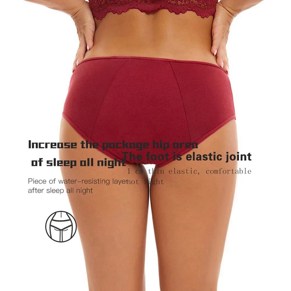 Very Abundant Menstrual Panties Woman Breathable Women's cotton briefs Low Waist Physiological Period Underwear For Women