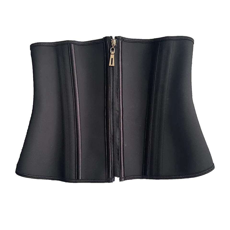 Women Plus Size Fajas Waist Trainer Corset Tummy Control Zipper Vest Body Shaper Cincher Shapewear Slimming Belt Sports Girdle