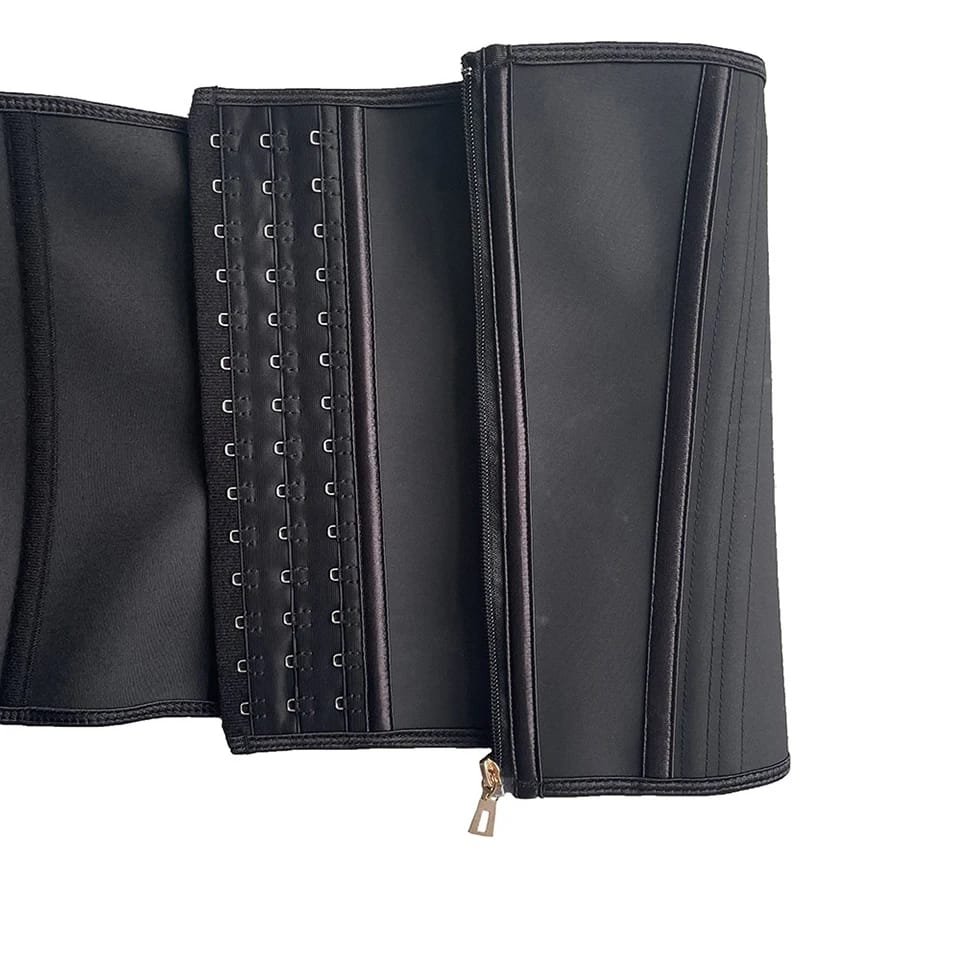 Women Plus Size Fajas Waist Trainer Corset Tummy Control Zipper Vest Body Shaper Cincher Shapewear Slimming Belt Sports Girdle