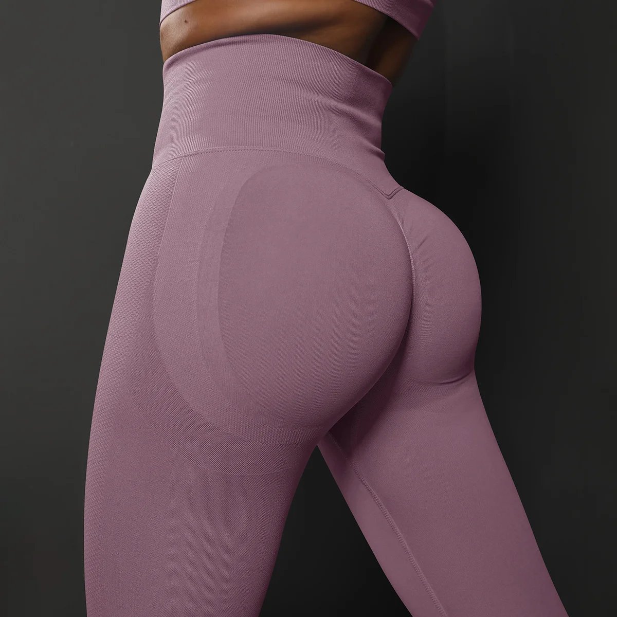 Leggings de yoga de cintura alta para mujer, leggings deportivos sin costuras con efecto push up, pantalones de yoga para correr, levantamiento de cadera, leggings de gimnasio altamente elásticos