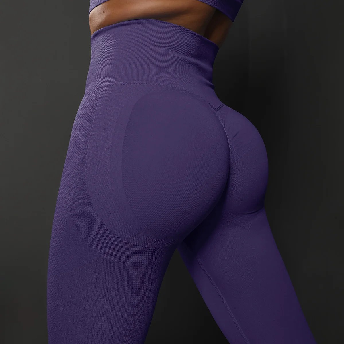 Leggings de yoga de cintura alta para mujer, leggings deportivos sin costuras con efecto push up, pantalones de yoga para correr, levantamiento de cadera, leggings de gimnasio altamente elásticos