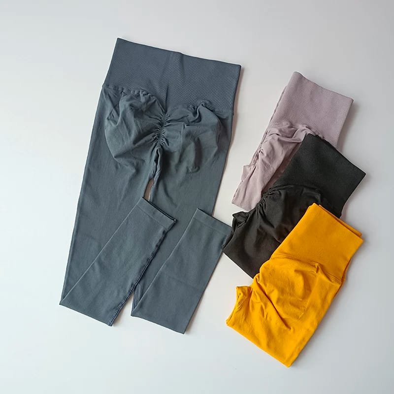 Leggings de yoga de cintura alta para mujer, leggings deportivos sin costuras con efecto push up, pantalones de yoga para correr, levantamiento de cadera, leggings de gimnasio altamente elásticos