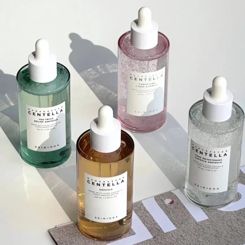 100 ml de esencia de centella asiática, suero facial iluminador, calmante e hidratante, cápsula iluminadora, solución diaria para el cuidado de la piel