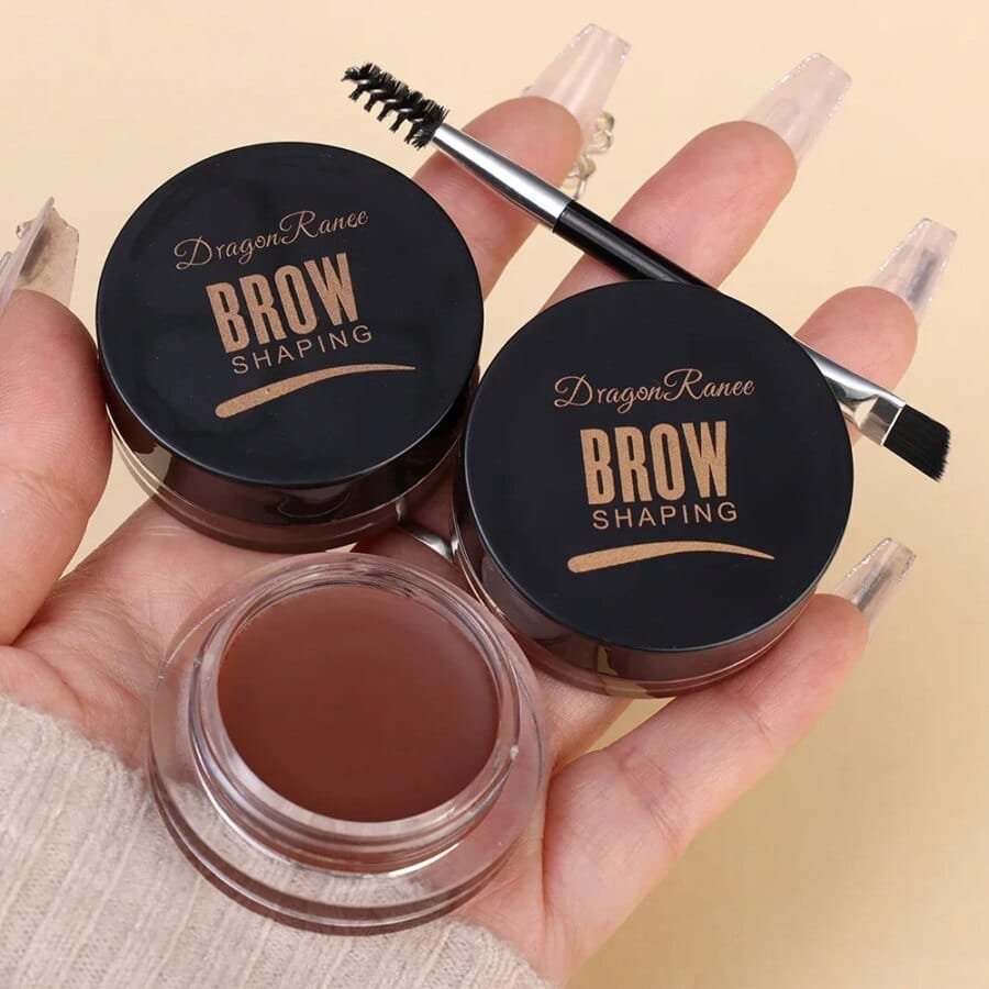 3D Matte Eyebrow Cream - Long-lasting Waterproof Gel in Brown and Black Tones - Image 4