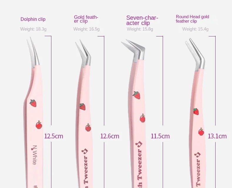 6 Types False Eyelash Tweezers Stainless Steel Anti-static Pincet Curved Strip 3D Lashes Extension Tweezer Makeup Tools 6 Types False Eyelash Tweezers Stainless Steel Anti-static Pincet Curved Strip 3D Lashes Extension Tweezer Makeup Tools