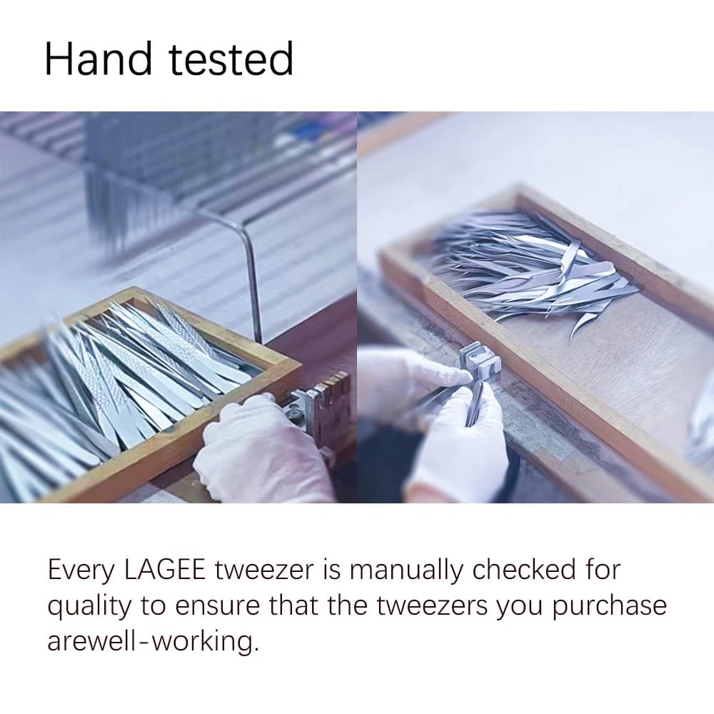 LAGEE Fiber Tip Eyelash Extension Tweezer Volume Isolation Precise Lash Tweezers Nano Technology Eyebrow from Nagaraku Makeup LAGEE Fiber Tip Eyelash Extension Tweezer Volume Isolation Precise Lash Tweezers Nano Technology Eyebrow from Nagaraku Makeup