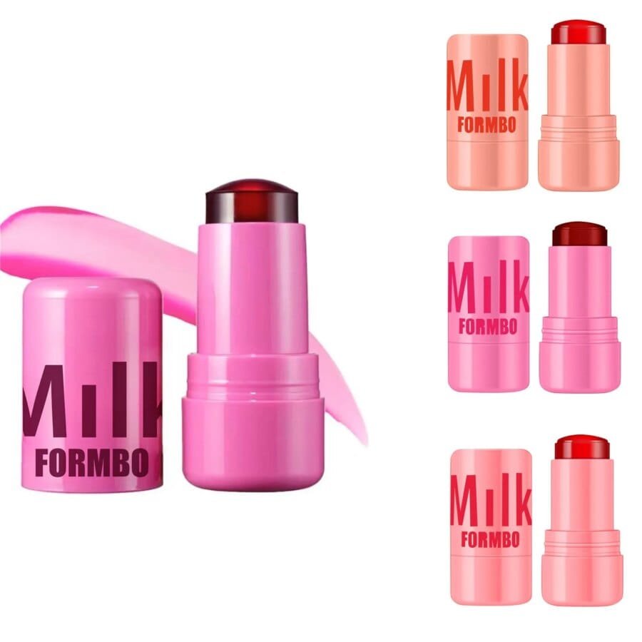 Milk Jelly Gel Blush - Hydrating Tint Effect for Cheeks and Lips, 0.18 Oz