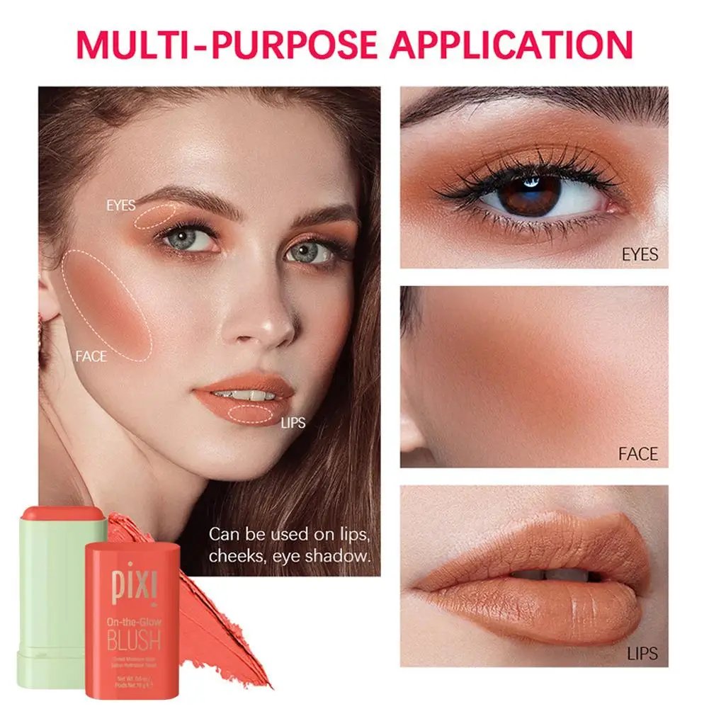 Pixi Blush Stick 3 In 1 Easy Color Rouge Blusher Cream Cheek Eye Lip Tinted Waterproof Mositure Face Contouring Shadow Blusher Pixi Blush Stick 3 In 1 Easy Color Rouge Blusher Cream Cheek Eye Lip Tinted Waterproof Mositure Face Contouring Shadow Blusher