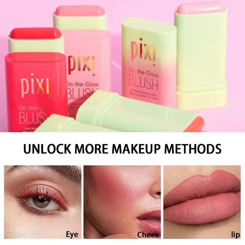 Pixi Blush Stick 3 In 1 Easy Color Rouge Blusher Cream Cheek Eye Lip Tinted Waterproof Mositure Face Contouring Shadow Blusher Pixi Blush Stick 3 In 1 Easy Color Rouge Blusher Cream Cheek Eye Lip Tinted Waterproof Mositure Face Contouring Shadow Blusher