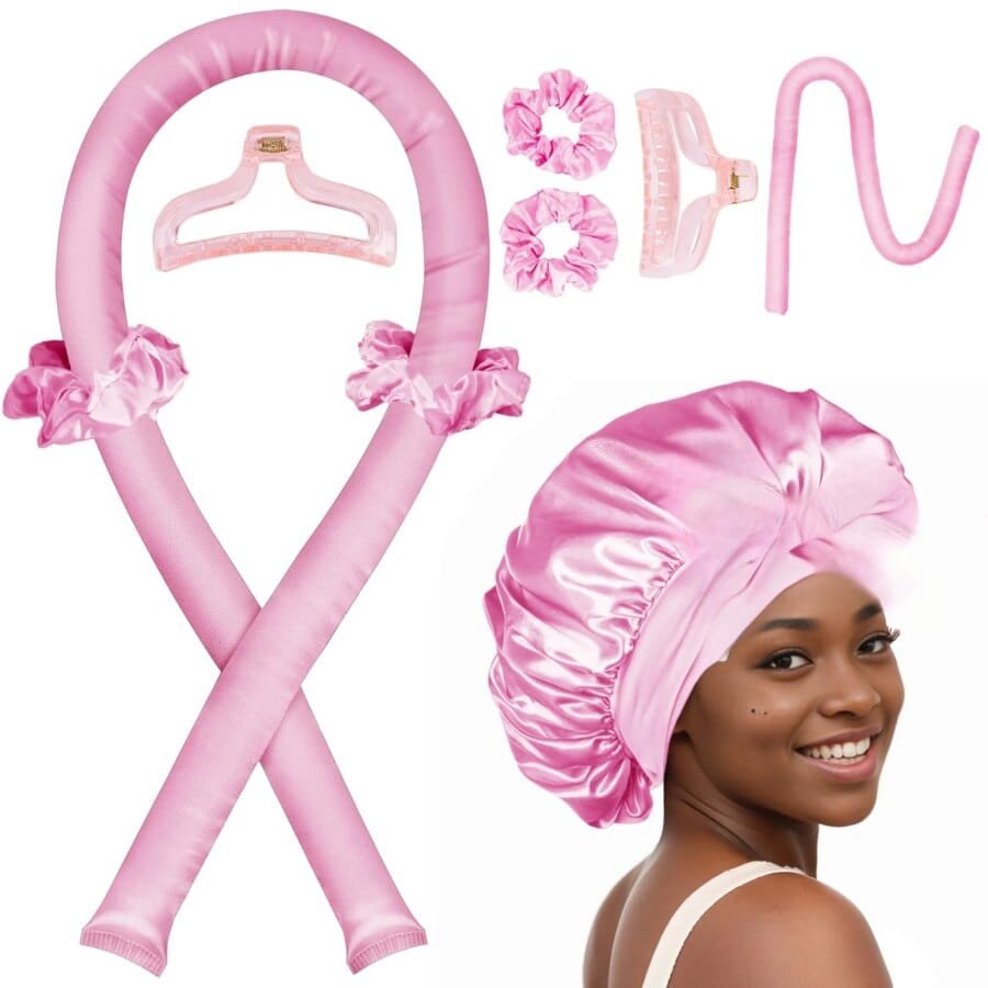 Heatless Hair Curler - Soft Headband for Natural Waves While You Sleep