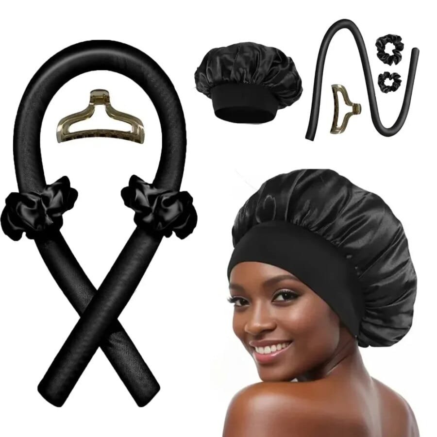 Heatless Hair Curler - Soft Headband for Natural Waves While You Sleep - Image 2