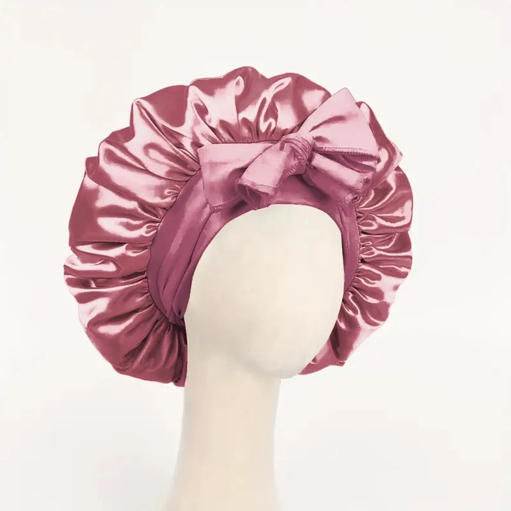 Satin Bonnet Silk Bonnet Adjustable Bonne For Sleeping Hair Bonnet With Tie Band Bonnets For Women Men Satin Bonnet Silk Bonnet Adjustable Bonne For Sleeping Hair Bonnet With Tie Band Bonnets For Women Men