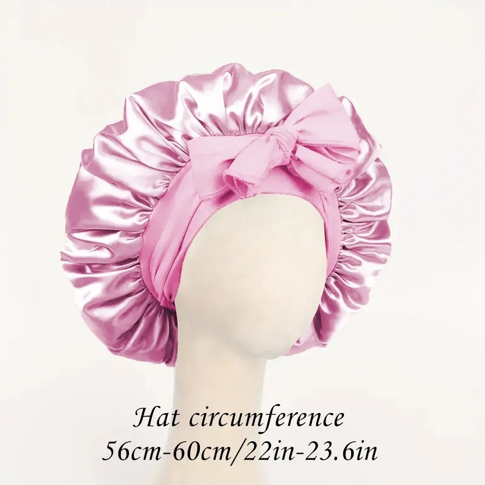 Satin Bonnet Silk Bonnet Adjustable Bonne For Sleeping Hair Bonnet With Tie Band Bonnets For Women Men Satin Bonnet Silk Bonnet Adjustable Bonne For Sleeping Hair Bonnet With Tie Band Bonnets For Women Men