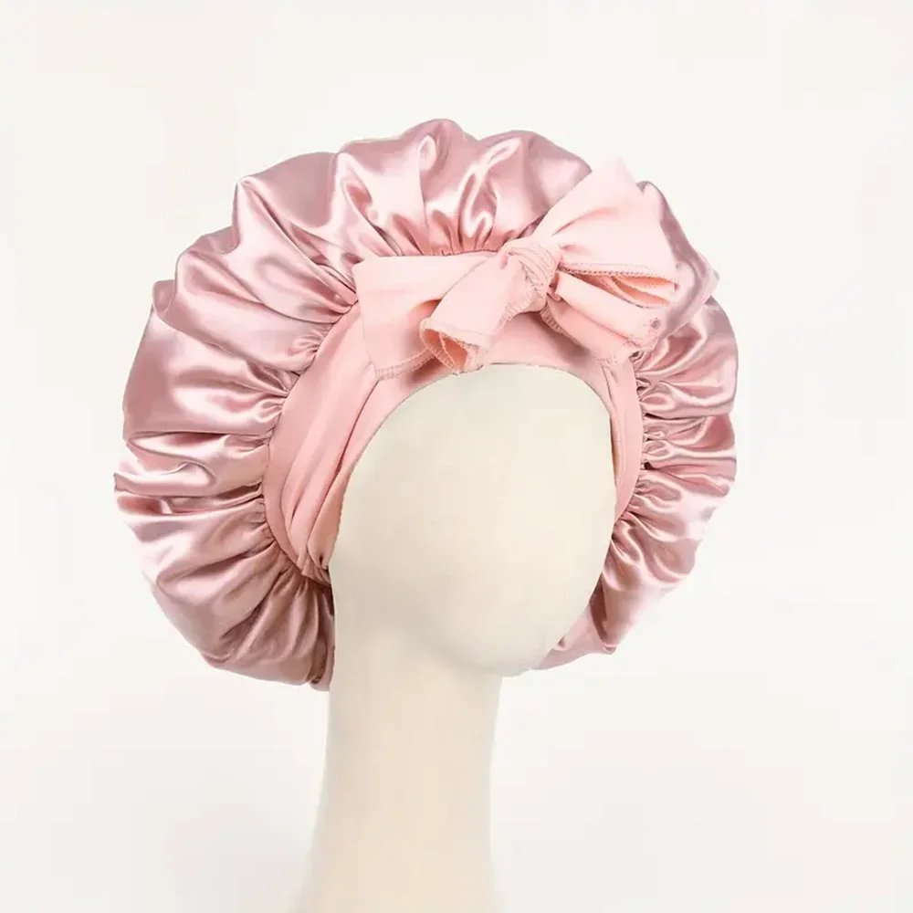Satin Bonnet Silk Bonnet Adjustable Bonne For Sleeping Hair Bonnet With Tie Band Bonnets For Women Men Satin Bonnet Silk Bonnet Adjustable Bonne For Sleeping Hair Bonnet With Tie Band Bonnets For Women Men